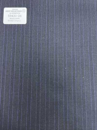 59431-26 26AW BEST SELECTION 【N-STRETCH】エヌストレッチ ネイビーXパープル シャドーストライプ