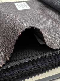59433-71 25AW BEST SELECTION 【N-STRETCH】エヌストレッチ ブラウン グレンチェック[生地] 国島株式会社 サブ画像