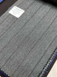 55CN5528 CANONICO(カノニコ) TRADITIONAL WORSTED 21μ グレー ストライプ[生地] CANONICO(カノニコ) サブ画像