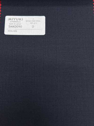 5MK0090 MIYUKI EVER WOOL（ミユキ・エバーウール） 無地 ネイビー