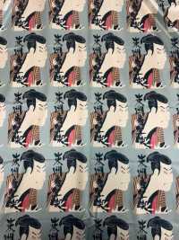 TPS2001 東洲斎写楽 プリント裏地 リピート柄 サブ画像