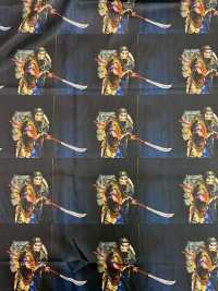 TPT1001 石見神楽 プリント裏地 リピート柄 サブ画像