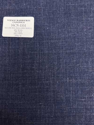 16CN1551 26SS VBC ヴィターレ・バルベリス・カノニコ SUPERSONIC NATURAL STRETCH  WOOL SILK & LINEN TROPICAL