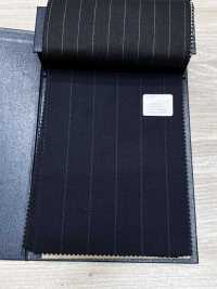 M02060-2 KUNISHIMA1850 Exclusive line 【Superfine Worsted】紺 チョークストライプ[生地] 国島株式会社 サブ画像