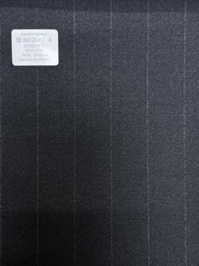 M02060-4 KUNISHIMA1850 Exclusive line 【Superfine Worsted】グレー チョークストライプ