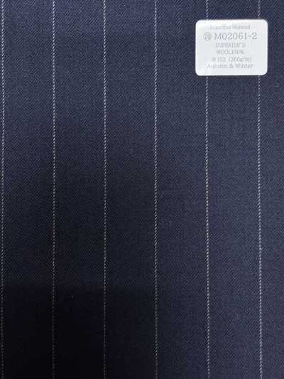 M02061-2 KUNISHIMA1850 Exclusive line 【Superfine Worsted】紺 チョークストライプ