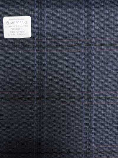 M02063-3 KUNISHIMA1850 Exclusive line 【Superfine Worsted】ブルー チェック