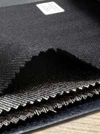 M02047-2 KUNISHIMA1850 Exclusive line 【SOMO CASHMERE 100%】 紺 ヘリンボーン[生地] 国島株式会社 サブ画像