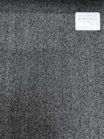 M02047-5 KUNISHIMA1850 Exclusive line 【SOMO CASHMERE 100%】グレー ヘリンボーン