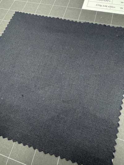 1AFJ92-1 【在庫限り品】ニッケテキスタイル生地 MAFsuper120's 紺 Sオーバー反