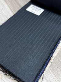 PR5521-GR 定番  国産 Premium Super120's Stretch ストライプ グリーン[生地] 細井商事株式会社 サブ画像