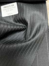PR5521-GR 定番  国産 Premium Super120's Stretch ストライプ グリーン[生地] 細井商事株式会社 サブ画像