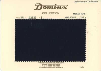 23337-1 定番 Mohair Twill  DOMINX(ドミンクス) プレミアムコレクション 黒