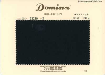 23280-2 定番 Pant Collection ヨコストレッチ ウール100% DOMINX(ドミンクス) プレミアムコレクション 黒