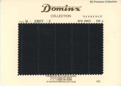 23977-2 定番 Kid mohair キッドモヘア DOMINX(ドミンクス) プレミアムコレクション ワイドストライプ チャコール