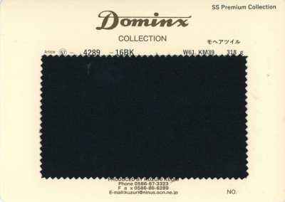 4289-16BK 定番 モヘアツイル キッドモヘア DOMINX(ドミンクス) プレミアムコレクション チャコール