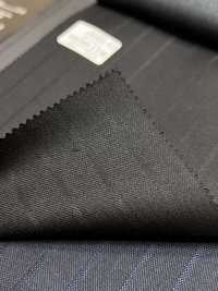 69580-17 26AW HERDREX 【Silk & Wool】 シルクアンドウール 黒 シャドウストライプ[生地] 国島株式会社 サブ画像