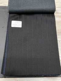 69580-17 26AW HERDREX 【Silk & Wool】 シルクアンドウール 黒 シャドウストライプ[生地] 国島株式会社 サブ画像