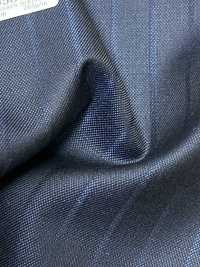 69580-38 26AW HERDREX 【Silk & Wool】 シルクアンドウール 紺 シャドウストライプ[生地] 国島株式会社 サブ画像