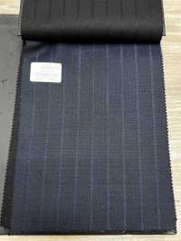 69580-38 26AW HERDREX 【Silk & Wool】 シルクアンドウール 紺 シャドウストライプ[生地] 国島株式会社 サブ画像