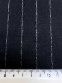 69582-13 26AW HERDREX 【Tasmanian Flannel】 シルクアンドウール 黒 ストライプ[生地] 国島株式会社 サブ画像
