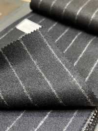 69582-20 26AW HERDREX 【Tasmanian Flannel】 シルクアンドウール 紺 ストライプ[生地] 国島株式会社 サブ画像