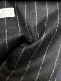 69582-20 26AW HERDREX 【Tasmanian Flannel】 シルクアンドウール 紺 ストライプ[生地] 国島株式会社 サブ画像
