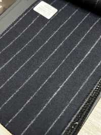69582-34 26AW HERDREX 【Tasmanian Flannel】 シルクアンドウール 紺 ストライプ[生地] 国島株式会社 サブ画像