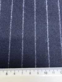 69582-34 26AW HERDREX 【Tasmanian Flannel】 シルクアンドウール 紺 ストライプ[生地] 国島株式会社 サブ画像