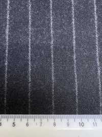 69582-41 26AW HERDREX 【Tasmanian Flannel】 シルクアンドウール チャコール ストライプ[生地] 国島株式会社 サブ画像