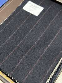 56CN5201 CANONICO(カノニコ) ORIGINAL WOOLLEN FLANNEL 濃紺/レッド ストライプ[生地] CANONICO(カノニコ) サブ画像