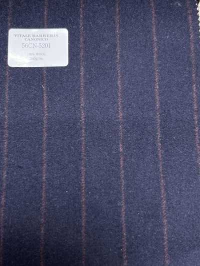 56CN5201 CANONICO(カノニコ) ORIGINAL WOOLLEN FLANNEL 濃紺/レッド ストライプ