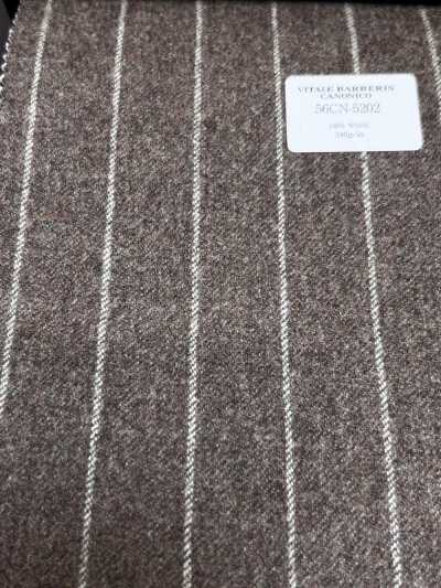 56CN5202 CANONICO(カノニコ) ORIGINAL WOOLLEN FLANNEL ブラウン/ベージュ ストライプ