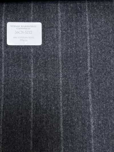 56CN5212 CANONICO(カノニコ) FLANNEL CLASSICS グレー ストライプ