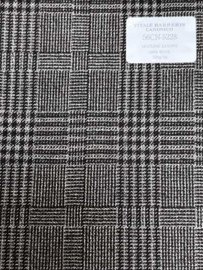 56CN5228 CANONICO(カノニコ) 21 MOULINE SAXONY ブラウン グレンチェック