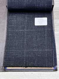 56CN5232 CANONICO(カノニコ) WOOL SILK & LINEN FANCY SUITING グリーン/オフ ウィンドウペン[生地] CANONICO(カノニコ) サブ画像
