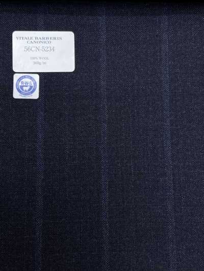 56CN5234 CANONICO(カノニコ) RWS TRADITIONAL WORSTED 21 濃紺 ストライプ