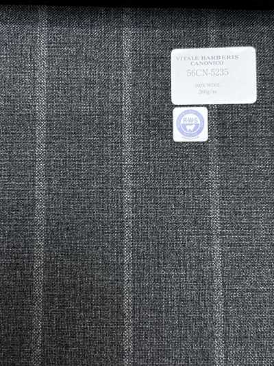 56CN5235 CANONICO(カノニコ) RWS TRADITIONAL WORSTED 21 グレー ストライプ
