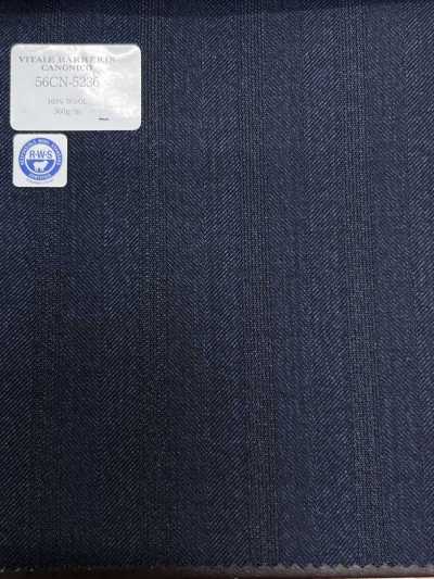 56CN5236 CANONICO(カノニコ) RWS TRADITIONAL WORSTED 21 ネイビー シャドウストライプ