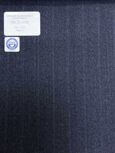 56CN5238 CANONICO(カノニコ) RWS TRADITIONAL WORSTED 21 濃紺 ストライプ