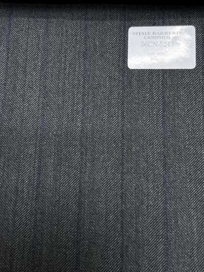 56CN5243 CANONICO(カノニコ) TRADITIONAL WORSTED 21 グリーン/ネイビー ストライプ