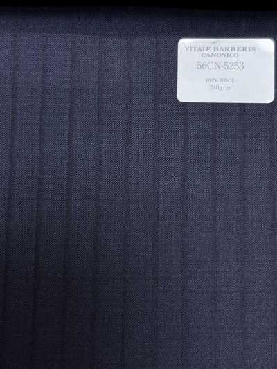 56CN5253 CANONICO(カノニコ) PRUNELLE 濃紺 シャドーストライプ
