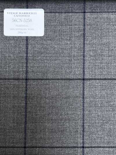 56CN5258 CANONICO(カノニコ) PERENNIAL-CLASSICS ブラウン/ネイビー ウィンドウペン