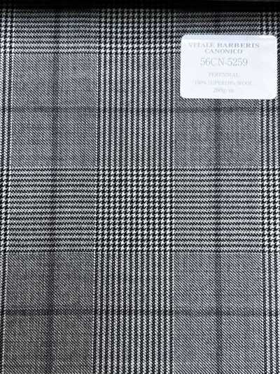 56CN5259 CANONICO(カノニコ) PERENNIAL-CLASSICS モノトーン グレンチェック