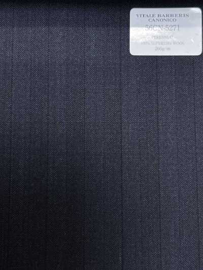 56CN5271 CANONICO(カノニコ) PERENNIAL-CLASSICS 濃紺 ストライプ