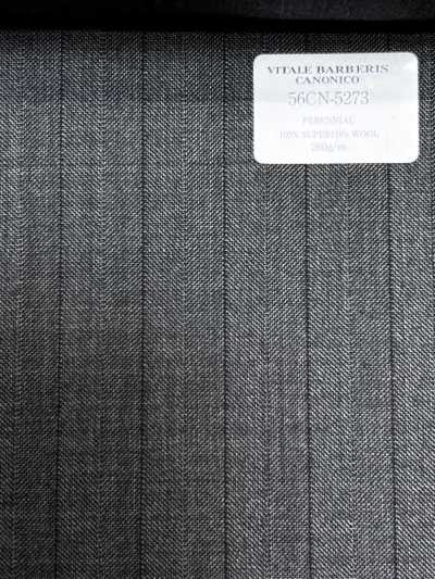 56CN5273 CANONICO(カノニコ) PERENNIAL-CLASSICS グレー ストライプ