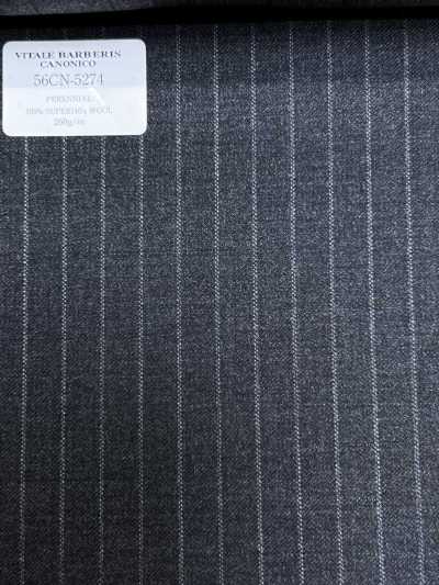 56CN5274 CANONICO(カノニコ) PERENNIAL-CLASSICS ダークグレー ストライプ