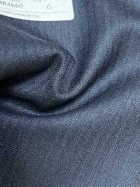 4MR4660 26AW Super100's × CASHIMERE 紺 ストライプ[生地] 御幸毛織(ミユキ) サブ画像