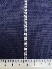 AR6548 ARISTON Super130's ネイビー×白 ストライプ[生地] 細井商事株式会社 サブ画像