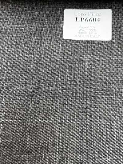 LP6604 Loro Piana Super150's ブラウン チェック